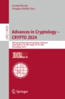 Advances in Cryptology - CRYPTO 2024 : 44th Annual International Cryptology Conference, Santa Barbara, CA, USA, August 18-22, 2024, Proceedings, Part X - eBook