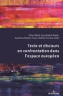 Texte et discours en confrontation dans l'espace europeen - eBook