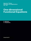 One-dimensional Functional Equations - eBook