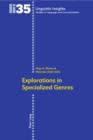 Explorations in Specialized Genres - eBook