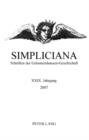 Simpliciana : Schriften der Grimmelshausen-Gesellschaft XXIX (2007)- In Verbindung mit dem Vorstand der Grimmelshausen-Gesellschaft - eBook