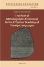 The Role of Metalinguistic Awareness in the Effective Teaching of Foreign Languages - eBook