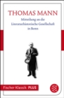 Mitteilung an die Literaturhistorische Gesellschaft in Bonn : Text - eBook
