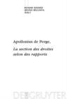Apollonius de Perge, La section des droites selon des rapports : Commentaire historique et mathematique, edition et traduction du texte arabe - eBook