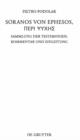Soranos von Ephesos, Peri psyches : Sammlung der Testimonien, Kommentar und Einleitung - eBook