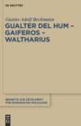 Gualter del Hum - Gaiferos - Waltharius - eBook