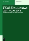 Praxiskommentar zur HOAI 2013 : - die Modernisierung der Leistungsbilder - - eBook