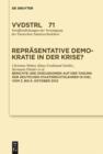 Reprasentative Demokratie in der Krise? : Referate und Diskussionen auf der Tagung der Vereinigung der Deutschen Staatsrechtslehrer in Kiel vom 3. bis 6. Oktober 2012 - eBook