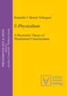 E-Physicalism : A Physicalist Theory of Phenomenal Consciousness - eBook