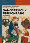 Sangspruch / Spruchsang : Ein Handbuch - eBook