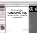 RANDSPRUNGE - Medien Kunst Denken : Ein prospektiver Katalog - eBook