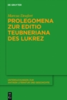 Prolegomena zur Editio Teubneriana des Lukrez - eBook