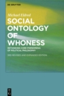 Social Ontology of Whoness : Rethinking Core Phenomena of Political Philosophy - eBook