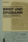 Brief und Epigramm : Bezuge und Wechselwirkungen zwischen zwei Textsorten in Antike und Mittelalter - eBook