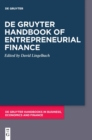De Gruyter Handbook of Entrepreneurial Finance - Book