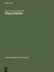 Thai Syntax : An Outline - eBook