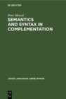 Semantics and Syntax in Complementation - eBook