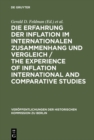 Die Erfahrung der Inflation im internationalen Zusammenhang und Vergleich / The Experience of Inflation International and Comparative Studies - eBook
