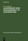 Leadership and Management in Universities : Britain and Nigeria - eBook