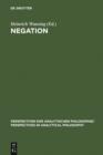 Negation : A Notion in Focus - eBook