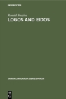 Logos and Eidos : The Concept in Phenomenology - eBook