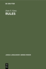 Rules : A Systematic Study - eBook