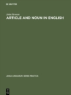 Article and Noun in English - eBook