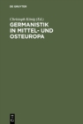 Germanistik in Mittel- und Osteuropa : 1945-1992 - eBook