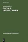 Soziale Institutionen - eBook