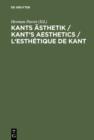 Kants Asthetik / Kant's Aesthetics / L'esthetique de Kant - eBook