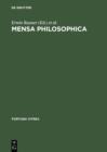 Mensa philosophica : Faksimile und Kommentar - eBook