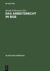 Das Arbeitsrecht im BGB : Kommentar - eBook