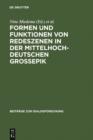 Formen und Funktionen von Redeszenen in der mittelhochdeutschen Groepik - eBook