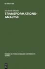 Transformationsanalyse : Methodologische Probleme der Literaturverfilmung - eBook