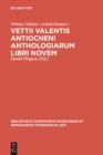 Vettii Valentis Antiocheni anthologiarum libri novem - eBook
