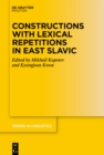 Constructions with Lexical Repetitions in East Slavic - eBook