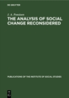 The analysis of social change reconsidered : A sociological study - eBook