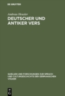 Deutscher und antiker Vers : Der falsche Spondeus und angrenzende Fragen - eBook