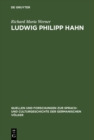 Ludwig Philipp Hahn : Ein Beitrag zur Geschichte der Sturm- und Drangzeit - eBook