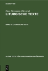 Liturgische Texte : Einfuhrung in das Romische Brevier - eBook