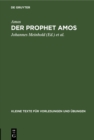 Der Prophet Amos - eBook