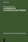 Lateinische altkirchliche Poesie - eBook