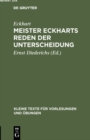 Meister Eckharts Reden der Unterscheidung - eBook