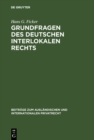 Grundfragen des deutschen interlokalen Rechts - eBook