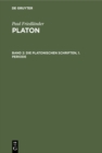 Die Platonischen Schriften, 1. Periode - eBook