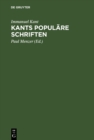 Kants Populare Schriften - eBook