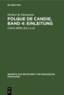 Folque de Candie, Band 4: Einleitung : Nach den festlandischen Handschriften zum ersten Male vollstandig herausgegeben von Oskar Schultz-Gora - eBook