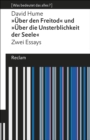 Uber den Freitod / Uber die Unsterblichkeit der Seele : [Was bedeutet das alles?] - eBook