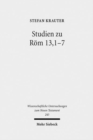 Studien zu Roem 13,1-7 : Paulus und der politische Diskurs der neronischen Zeit - Book