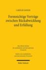 Formnichtige Vertrage zwischen Ruckabwicklung und Erfullung : Eine vergleichende Betrachtung des deutschen und englischen Rechts - Book